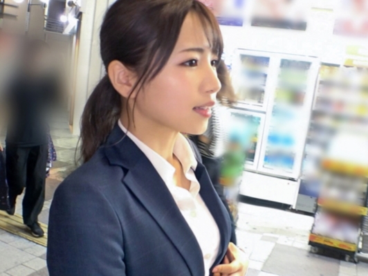 【オフィス街の獲物】スーツ姿の美脚OLをナンパ！黒パンストを破いて、敏感なオマ○コに肉棒をズブっと挿入！仕事帰りのお姉さんがトロトロに感じまくる濃厚ファック！！